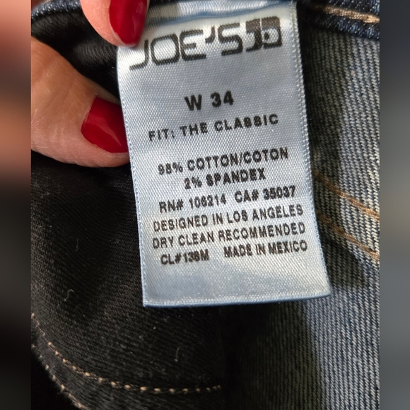 Joe's Jeans Straight Leg Jeans Size 34 - Picture 5 of 6